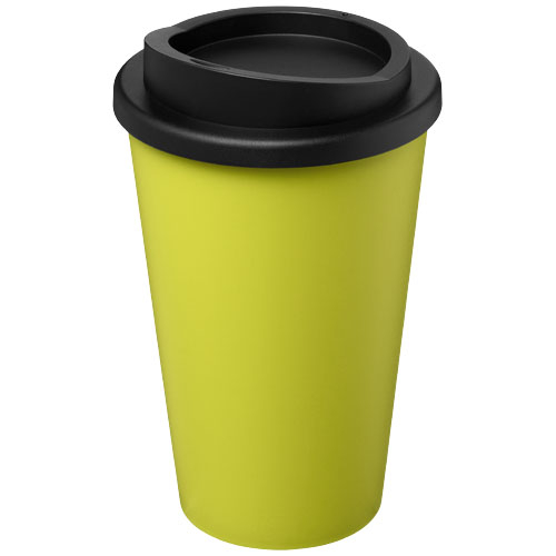 Gobelet isolant recyclé publicitaire 350 ml Americano® Citron vert et Noir